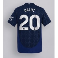 Manchester United Diogo Dalot #20 Vonkajší futbalový dres 2024-25 Krátky Rukáv